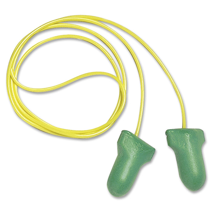 Howard Leight® by Honeywell MAXIMUM Lite Single-Use Earplugs, Corded, 30NRR, Green, 100 Pairs