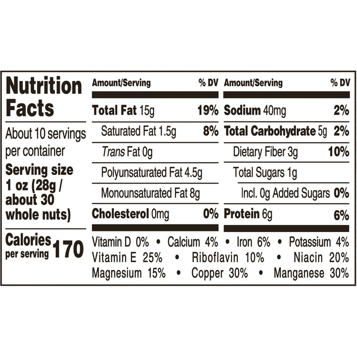 Planters Kraft NUT-rition Heart Healthy Mix Resealable Container - Almond, Pecan, Hazelnut, Pistachio, Peanut, Walnut - 9.75 Oz - 1 Each