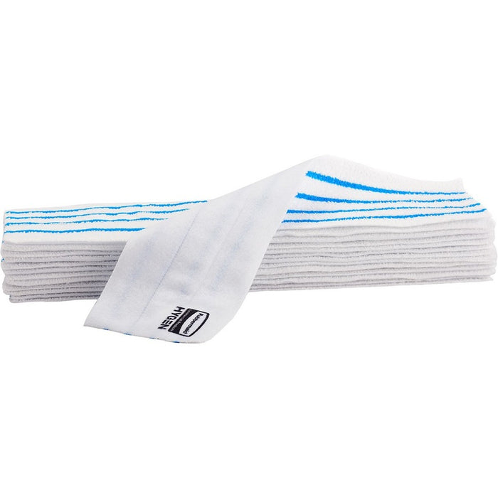 Rubbermaid® Commercial HYGEN™ Disposable Microfiber Pad, 4.75 x 19, White/Blue Stripes, 50/Pack, 3 Packs/Carton