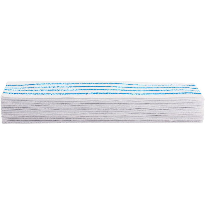 Rubbermaid® Commercial HYGEN™ Disposable Microfiber Pad, 4.75 x 19, White/Blue Stripes, 50/Pack, 3 Packs/Carton