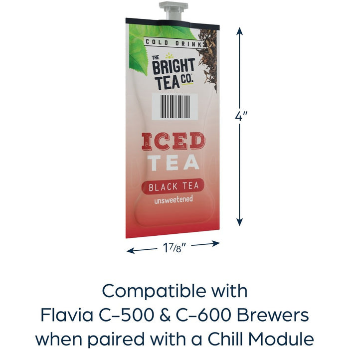 Flavia The Bright Tea Co.Unsweetened Iced Black Tea Freshpack 100 / Carton