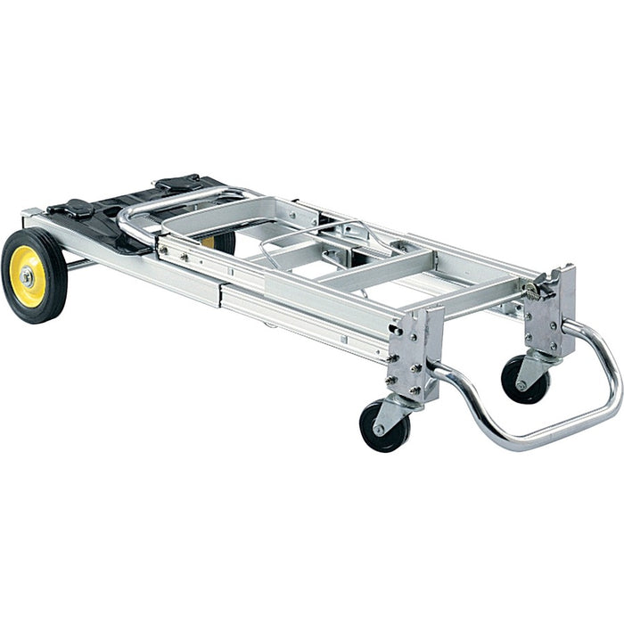 Safco® HideAway Convertible Hand Truck 400 Lb Capacity - 4 Casters - 6" , 3" Caster Size - Aluminum - X 15.5" Width X 43" Depth X 36" Height - Silver - 1 Each