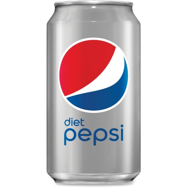 Pepsi Diet Pepsi Cola Canned Soda Diet - Soda, Cola Flavor - 12 Fl Oz - Can - 24 / Carton