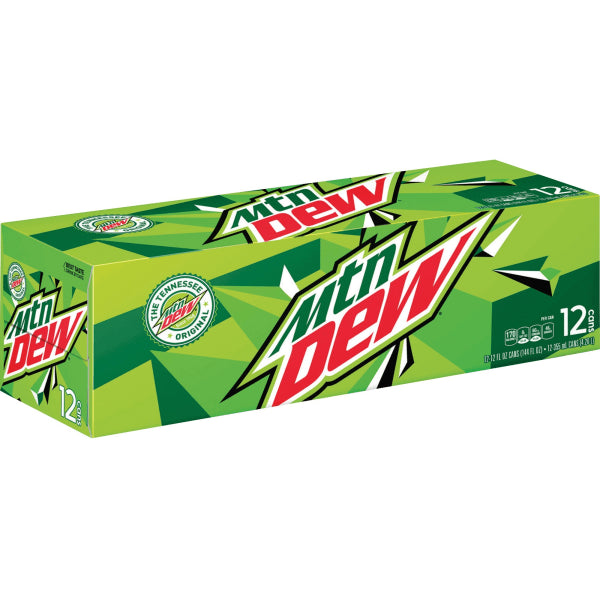 Mountain Dew, 12 Oz, Pack Of 24 Cans