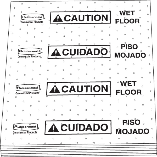 Rubbermaid® Over The Spill Absorbent Pads, 16 1/2" x 20", Yellow, Pack Of 25 Pads