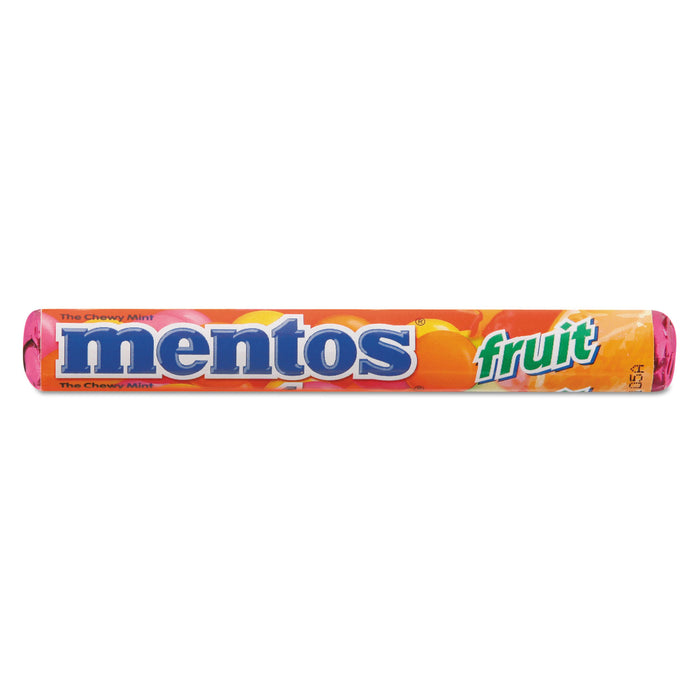 Mentos® Chewy Mints, 1.32 oz, Mixed Fruit, 15 Rolls/Box