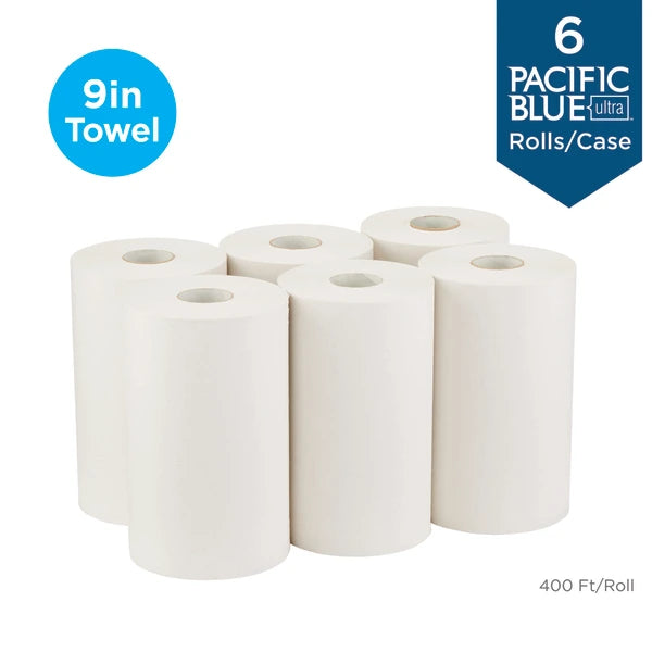 Pacific Blue Ultra™ by GP PRO 1-Ply Paper Towels, Pack Of 6 Rolls