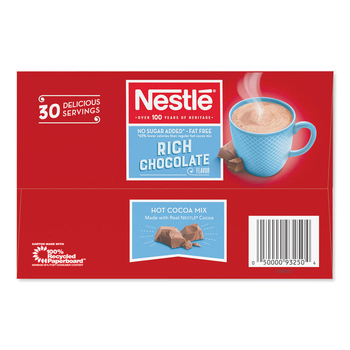 No-Sugar-Added Hot Cocoa Mix Envelopes, Rich Chocolate, 0.28 oz Packet, 30/Box