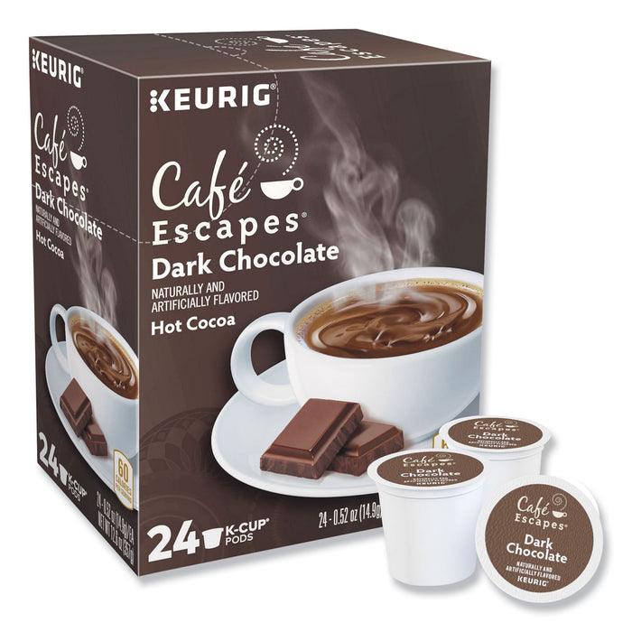 K-Cup® Dark Chocolate Hot Cocoa K-Cups, 24/Box, 4 Box/Carton