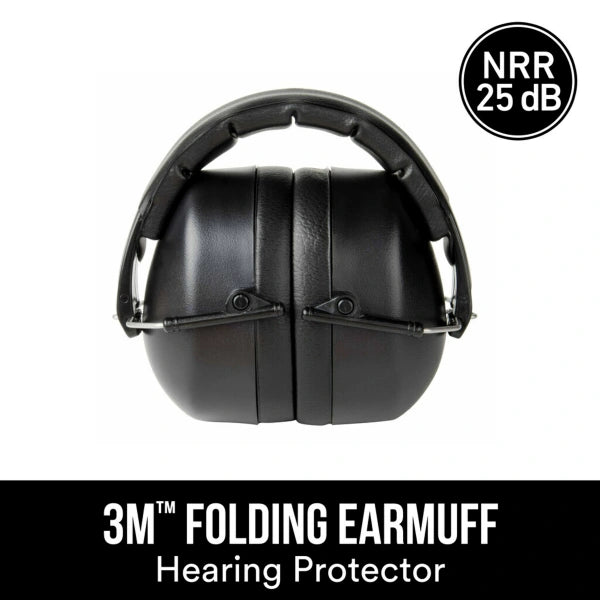 3M™ Folding Earmuff 90563H1-DC, Black/EA