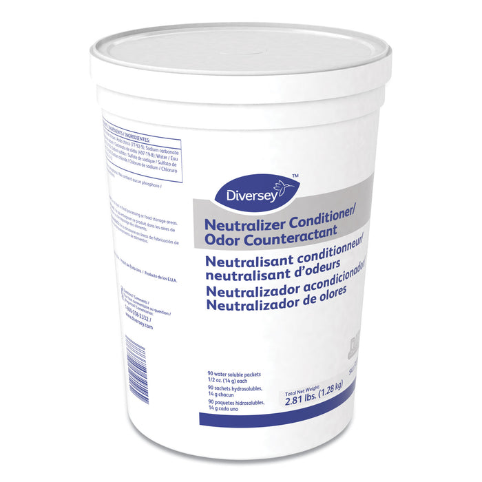 Diversey™ Floor Conditioner/Odor Counteractant, Powder, 0.5 oz Packet, 90/Tub, 2/Carton