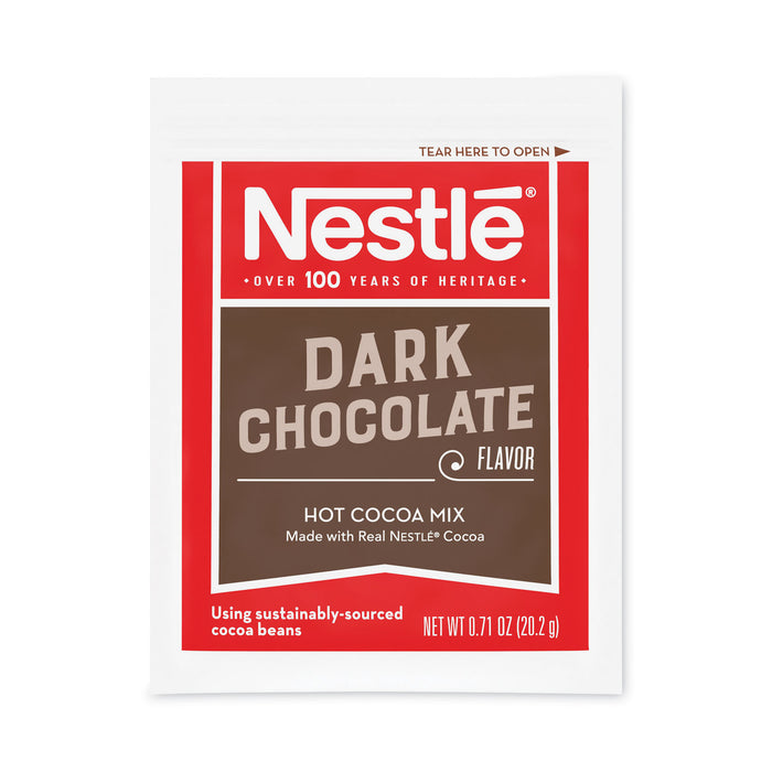 Nestlé® Hot Cocoa Mix, Dark Chocolate, 0.71 Packets, 50 Packets/Box, 6 Boxes/Carton