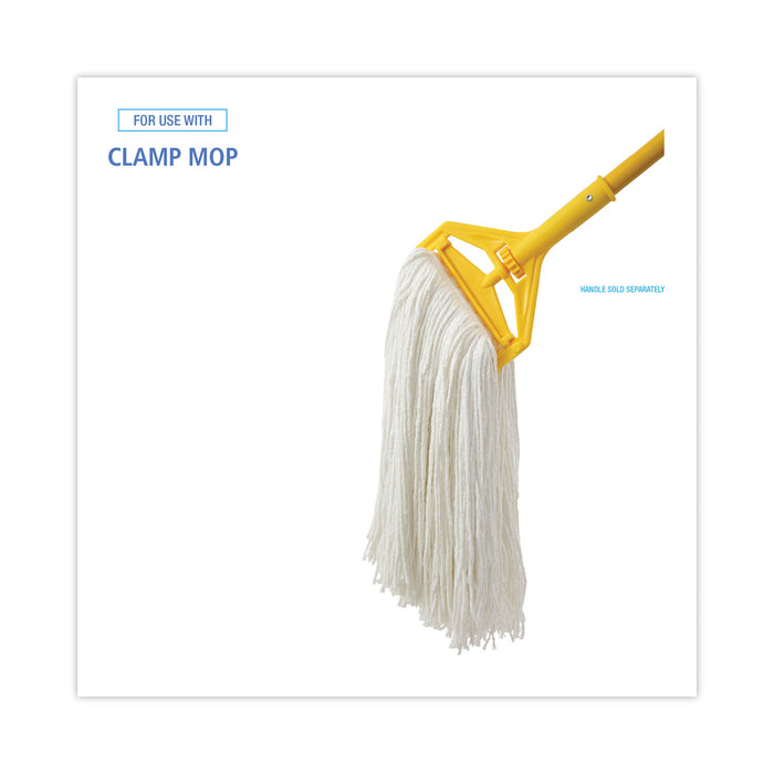 Boardwalk® Cut-End Wet Mop Head, Rayon, No. 32, White, 12/Carton