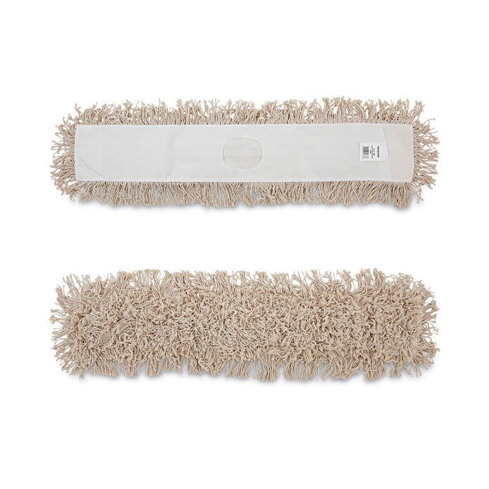 Boardwalk® Cotton Dry Mopping Kit, 36 x 5 Natural Cotton Head, 60" Natural Wood Handle