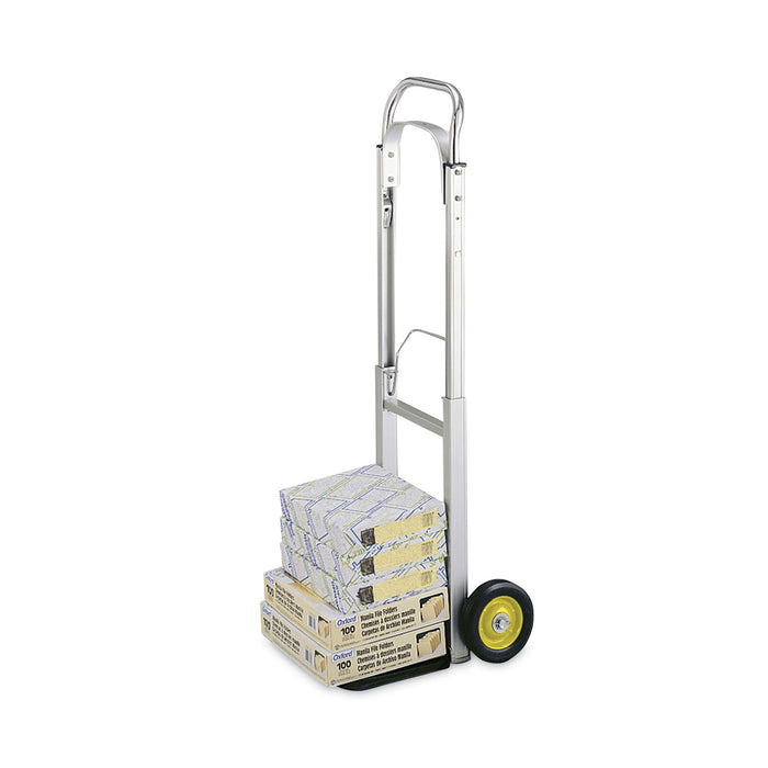 Safco® HideAway Aluminum Hand Truck, 250 lb Capacity, 15.5 x 16.5 x 43.5, Aluminum