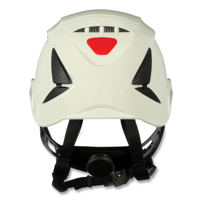 3M™SecureFit X5000 Series Safety Helmet, Vented, 6-Point Pressure Diffusion Ratchet Suspension, White