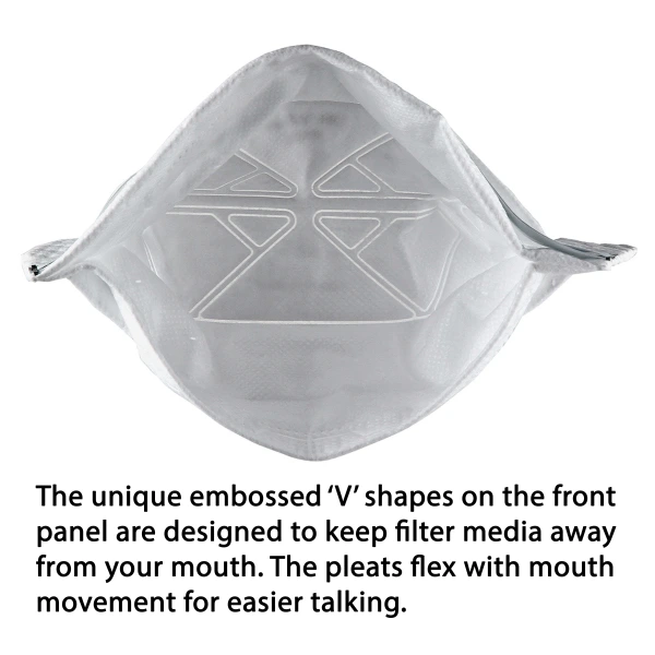 3M™ VFlex Particulate Respirators 9105S N95, White, Pack Of 50 Respirators