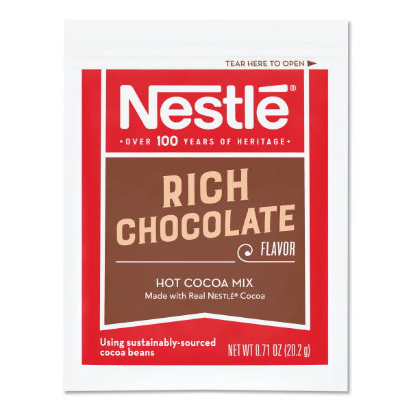 Nestlé® Rich Chocolate Hot Cocoa, 0.71 Oz, Box Of 50 Packets