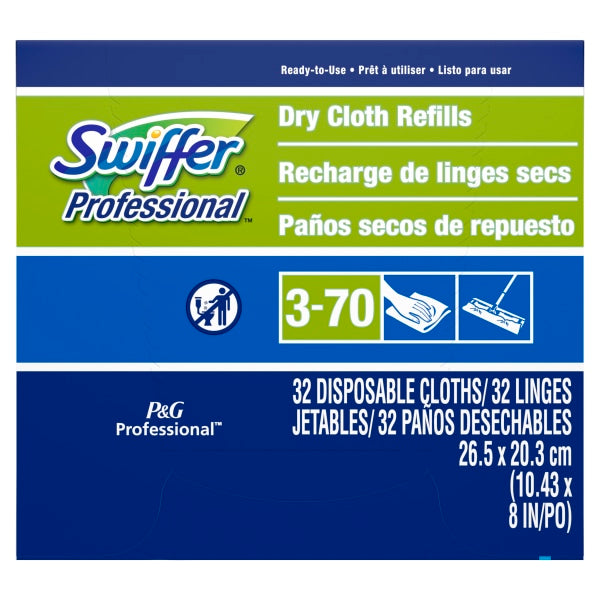 Swiffer® Professional Regular Dry Cloth Sweeping Pad Refills for Swiffer Sweeper (32 Refills per Box)