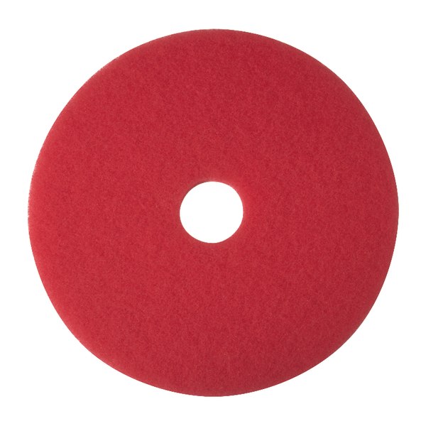 Niagara™ 5100N Buffing Floor Pads, 14" Diameter, Red, Case Of 5