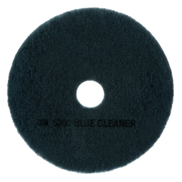 3M™ 5300 Blue Cleaner Floor Pads, 13" Diameter, Blue, Case Of 5