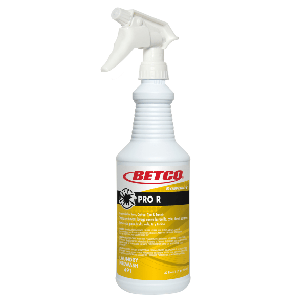 Betco® Symplicity™ Pro R Prewash Spotter Fresh Scent, 32 Oz Bottle, Case Of 6