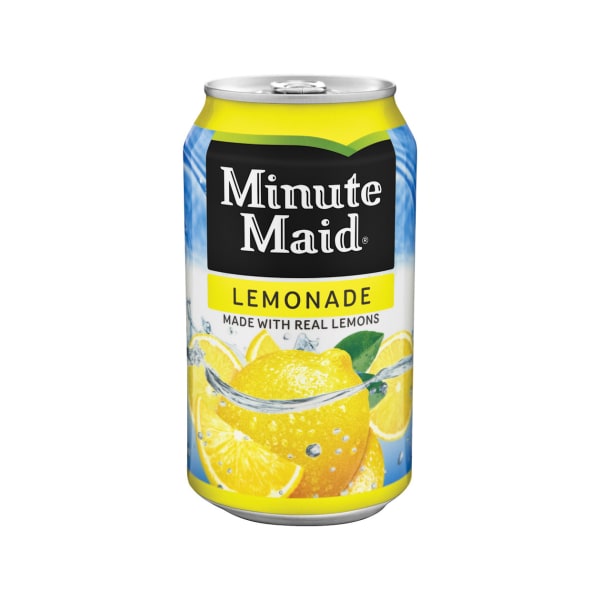 Minute Maid Lemonade, 12 Oz, Pack Of 24