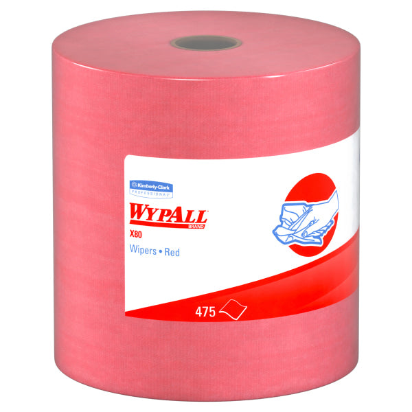 WypAll® X80 Reusable Jumbo Roll Wiper - 12 1/2" X 13 1/2", 475 Per Roll