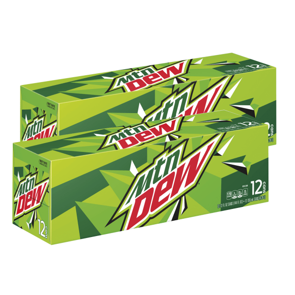 Mountain Dew, 12 Oz, Pack Of 24 Cans