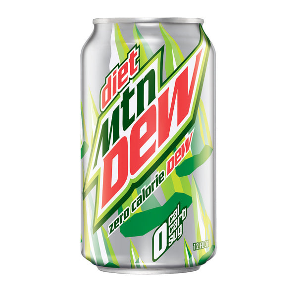 Diet Mountain Dew, 12 Oz., Pack Of 24