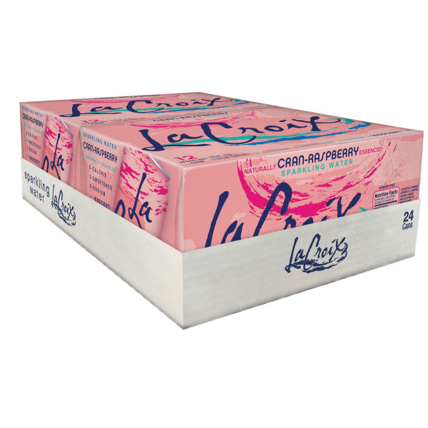 LaCroix Sparkling Water, Cran-Raspberry, 12 Oz, Case Of 24 Cans