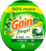 Gain Flings Laundry Detergent Soap Pacs HE Compatible 76 Count Long Lasting Scent Original Scent