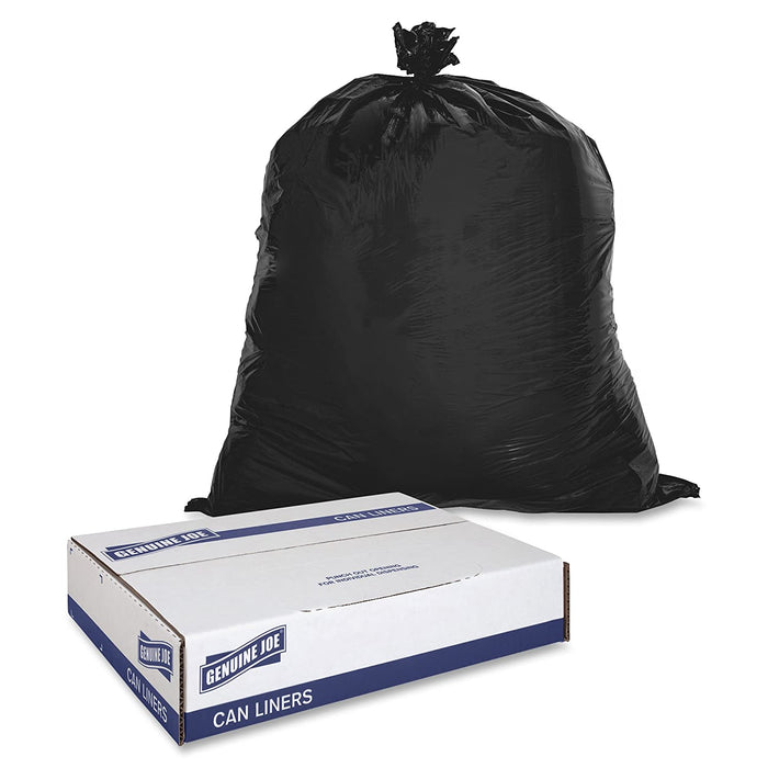 Genuine Joe GJO02148 2-Ply Low Density Can Liner, 16 Gallon Capacity, 0.60 Mil Thickness, Brown/Black (Case of 500)