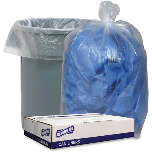 Clear Low Density 1.1Mil Liners, 45 Gal (Pack of 100)